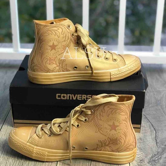 NWT Converse Ctas HI Gold Wheat 🌾 W AUTHENTIC - Picture 5 of 8